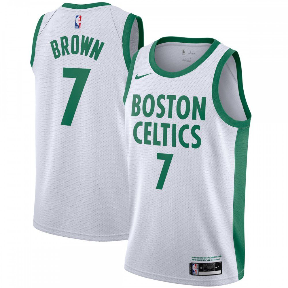 Jaylen Brown Boston Celtics 2020/21 Swingman Player Jersey White - City Edition-Pro Kit Vault | Brand New 26/27 Sports Jerseys